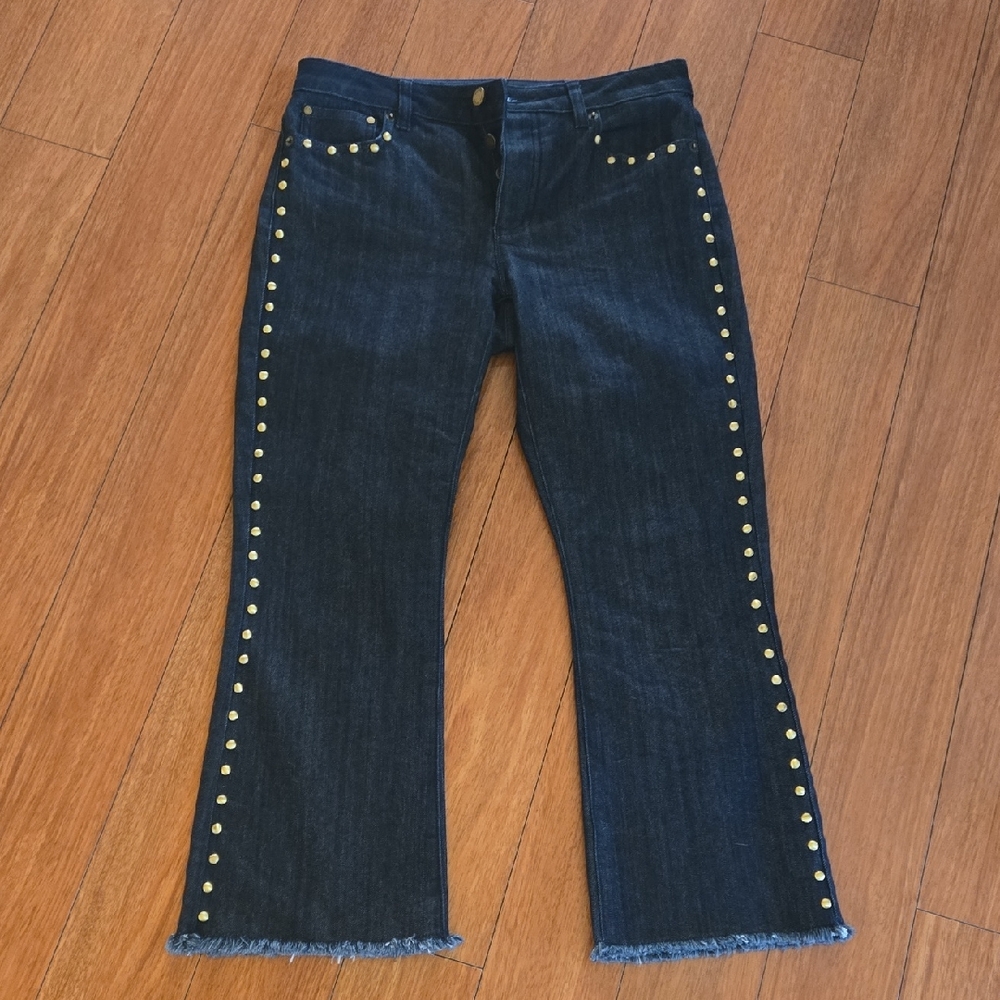 Michael Kors Dark Denim Studded Jeans